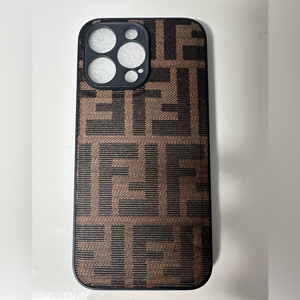 Designer Brown and Black iPhone 12 Pro Max Case